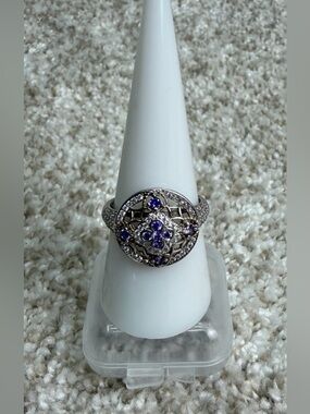 Bomb Party BP RBP2591 The Delphine Ring .925 Solid Sterling Sliver Ring Size 8